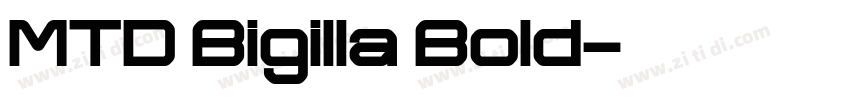 MTD Bigilla Bold字体转换